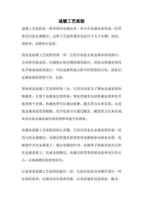 退镀工艺流程