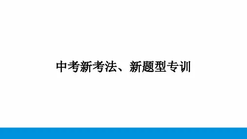 期末复习中考新考法新题型专训课件人教版九年级英语全册(1)