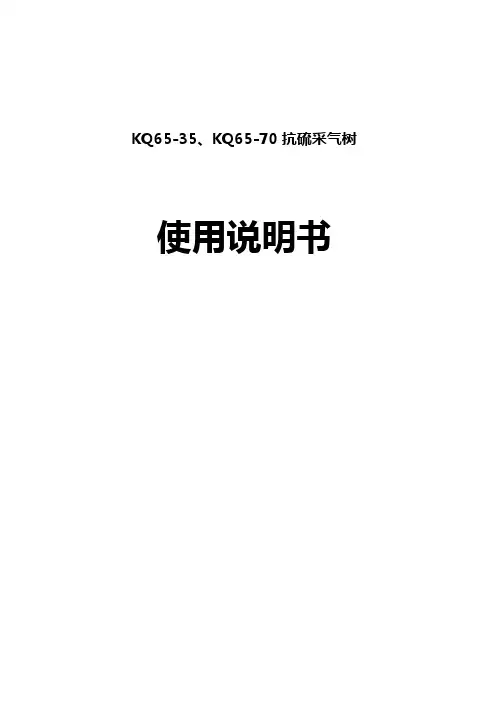KQ65-35-70采油树说明书