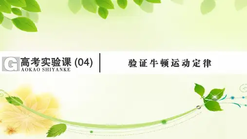 2021版高考物理一轮复习课件第3章牛顿运动定律专题突破(04)验证牛顿运动定律