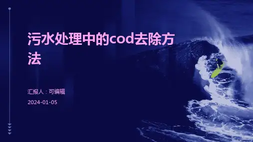 污水处理中的COD去除方法