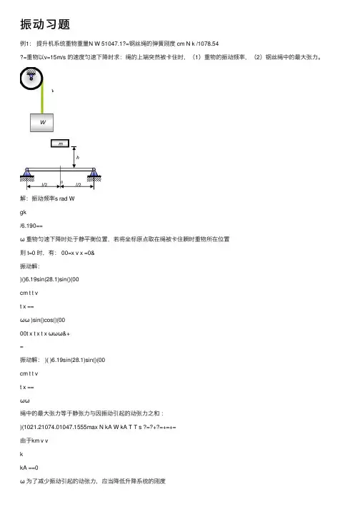 振动习题——精选推荐