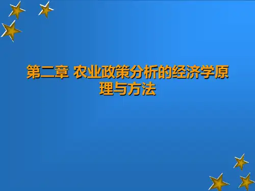 钟甫宁 农业政策学 第2章