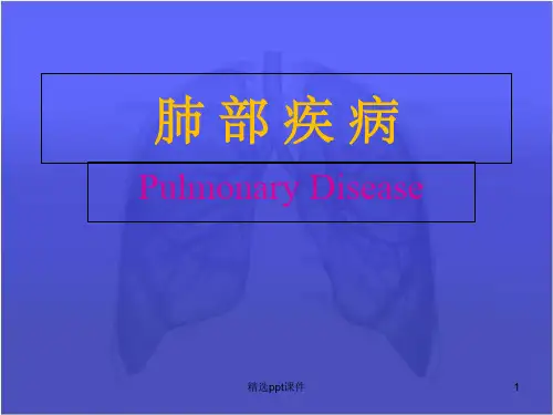 《肺部疾病》PPT课件