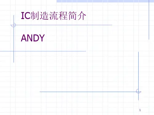 IC制造流程简介ppt课件
