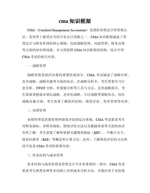 cma知识框架