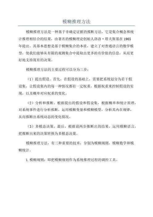 模糊推理方法