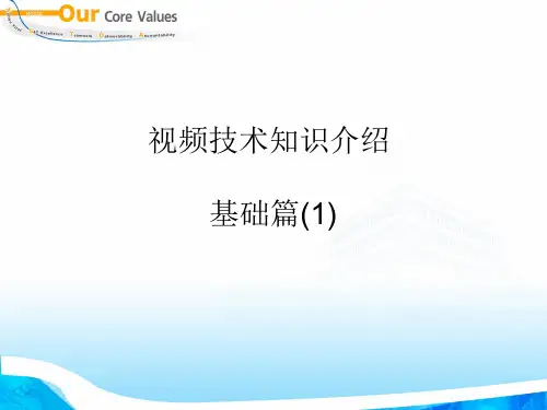 视频技术基础知识介绍