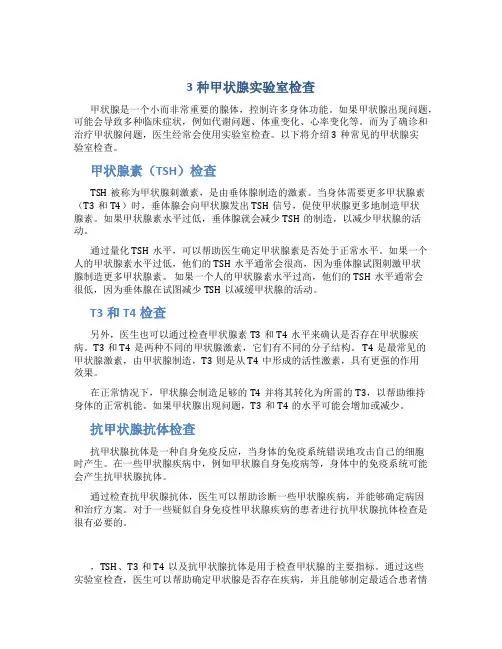 甲状腺实验室检查1
