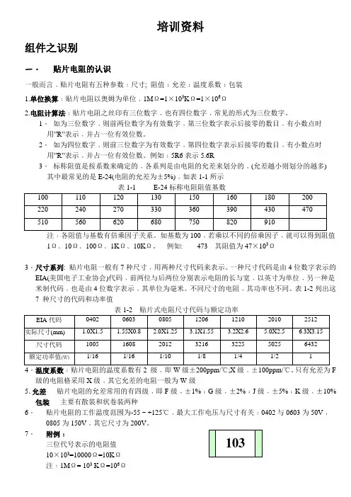 电子元件识别
