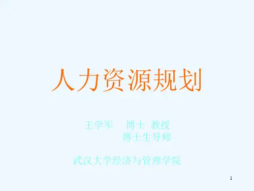 人力资源规划课件(PPT 46页)