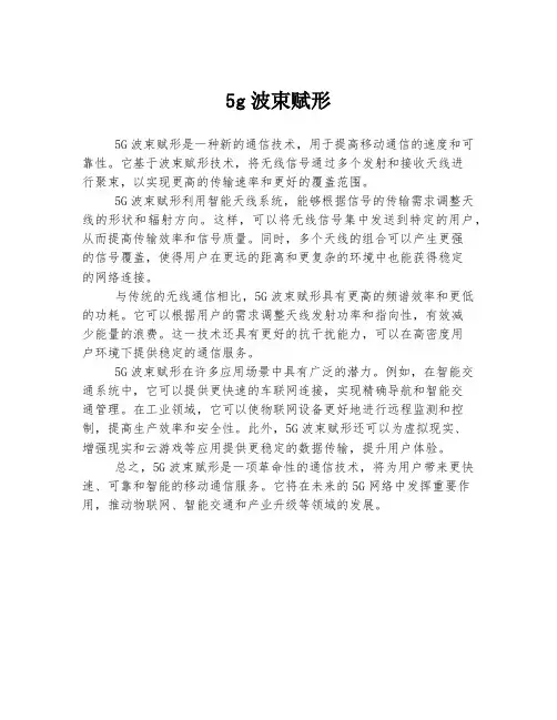 5g波束赋形