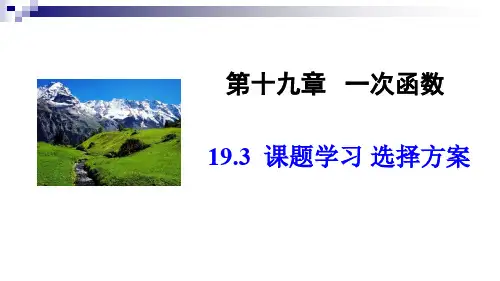 19.3    课题学习 选择方案    课件