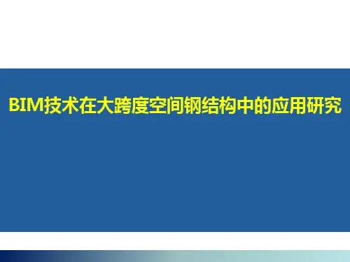 BIM技术在大跨度空间钢结构中的应用研究