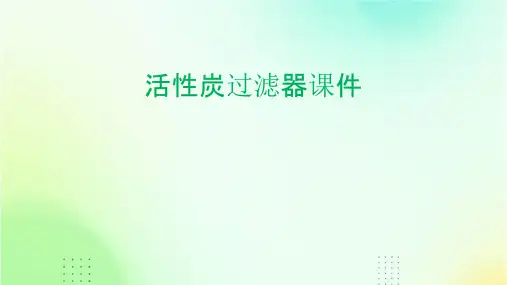 活性炭过滤器课件