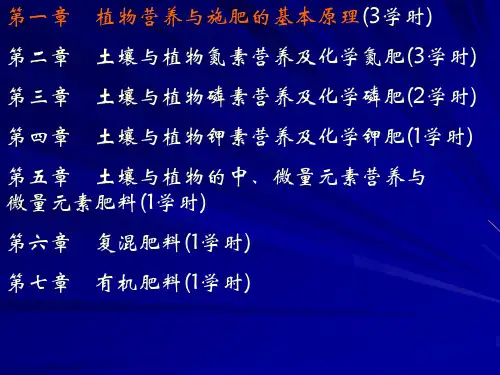 土壤学施肥通论