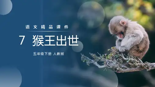 《猴王出世》人教版五年级下册语文精品PPT课件