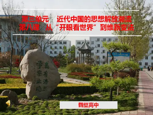 北师大版高中历史必修三：第八课   从“开眼看世界”到维新变法 教学课件 (共29张PPT)