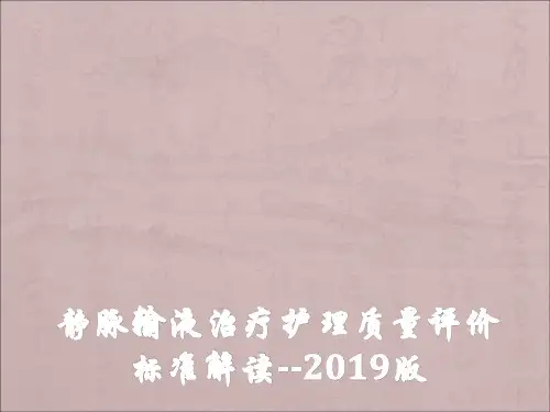 2019静疗标准解读PPT