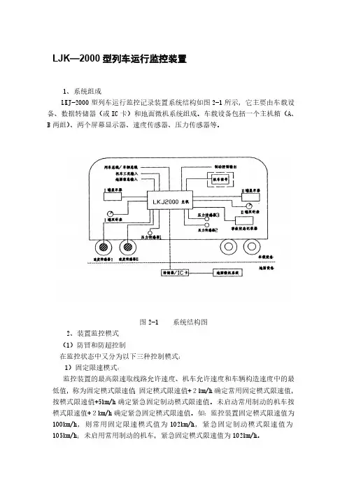 LJK-2000型列车运行监控装置