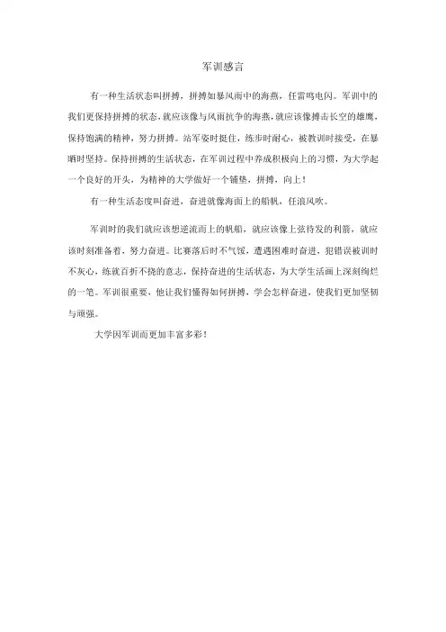 军训通讯稿(10篇)