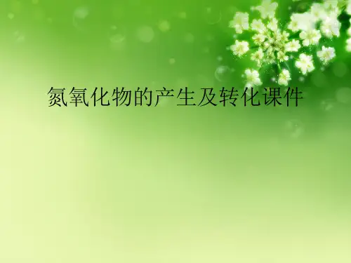 氮氧化物的产生及转化课件优秀课件