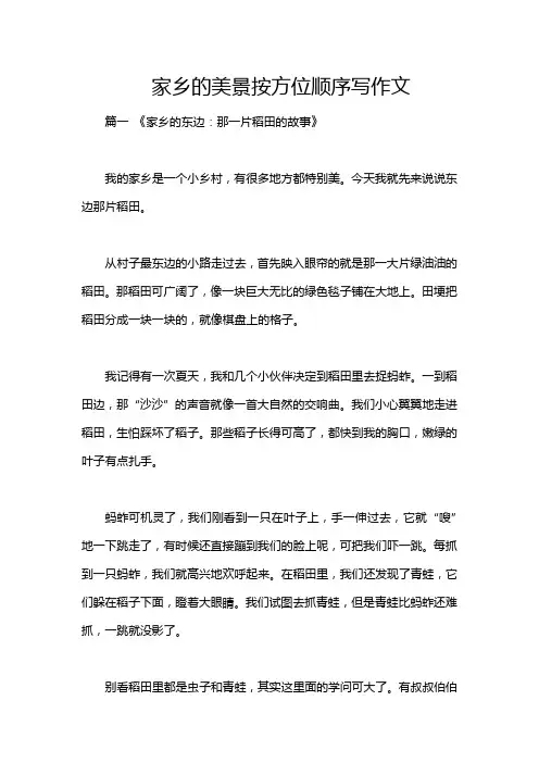 家乡的美景按方位顺序写作文