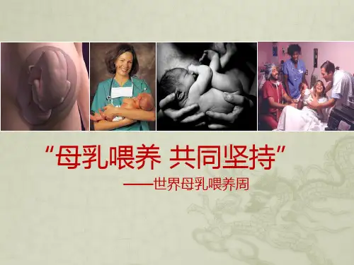 母乳喂养ppt模板 哺乳期常识方法技巧课程母乳喂养宣传日PPT课件 (7)