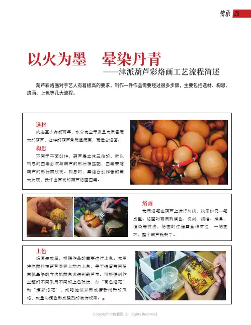 以火为墨　晕染丹青——津派葫芦彩烙画工艺流程简述