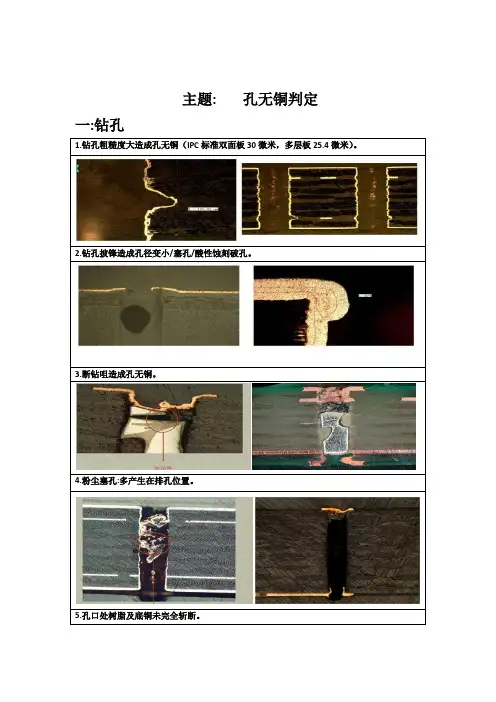 孔无铜判定标准