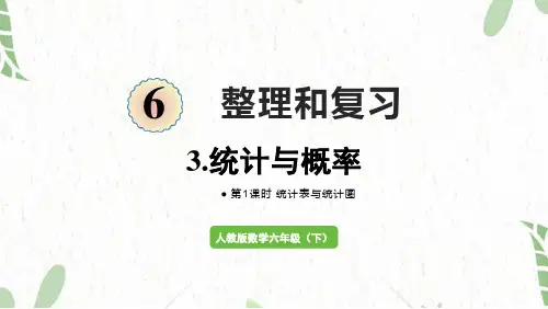 人教版数学六年级(下册)第1课时  统计表与统计图