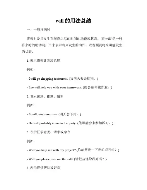 will的用法总结