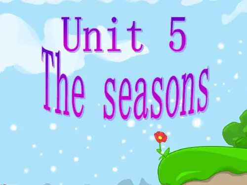 牛津苏教版-英语-六下-Unit 5 The Seasons(BC部分)教学课件