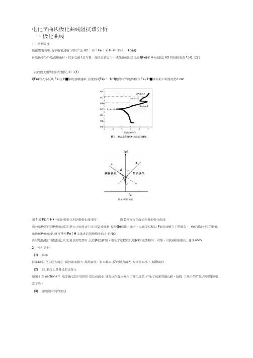 电化学曲线极化曲线阻抗谱分析