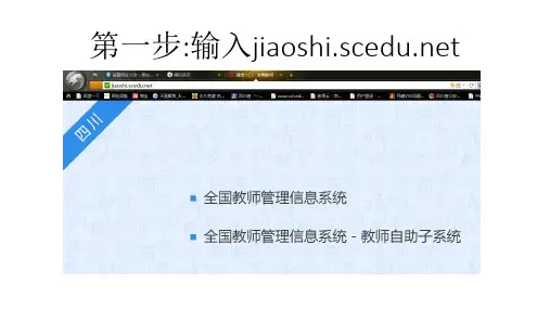 教师个人信息录入教程