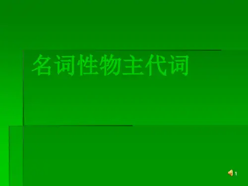 名词性物主代词课件