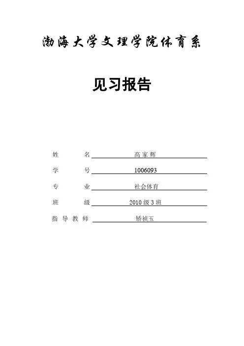 锦州千盛购物广场调查见习报告