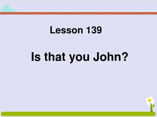 新概念英语第一册Lesson139-140 课件