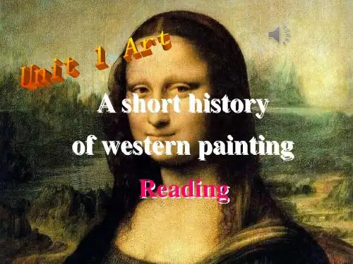 人教版高中英语选修六Unit1 Art  reading课件