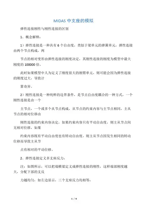 MIDAS入门-支座模拟