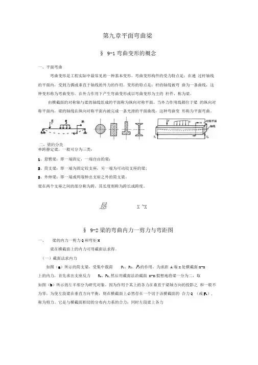 平面弯曲梁