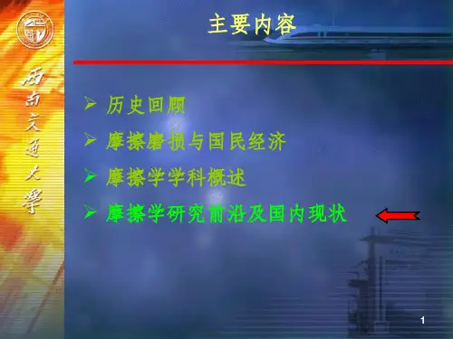 摩擦学发展前沿ppt课件