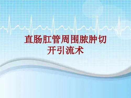 手术讲解模板：直肠肛管周围脓肿切开引流术