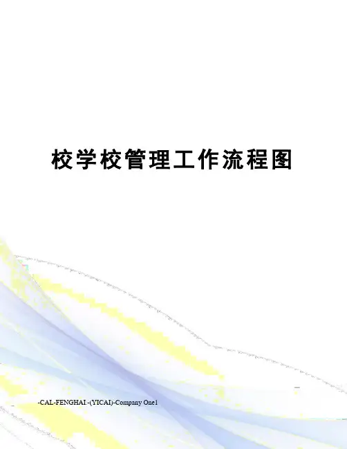 校学校管理工作流程图