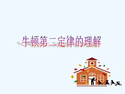牛顿第二定律的理解