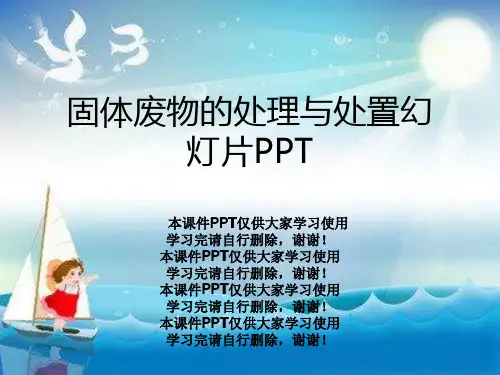 固体废物的处理与处置幻灯片PPT