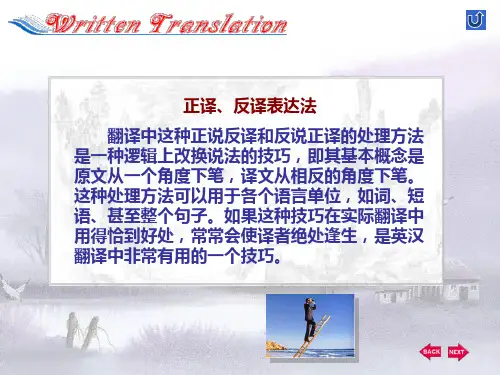 正译反译