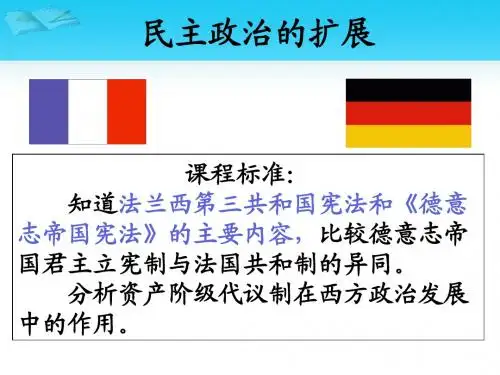 人民版高中历史必修一7.3《民主政治的扩展》课件(共23张PPT)