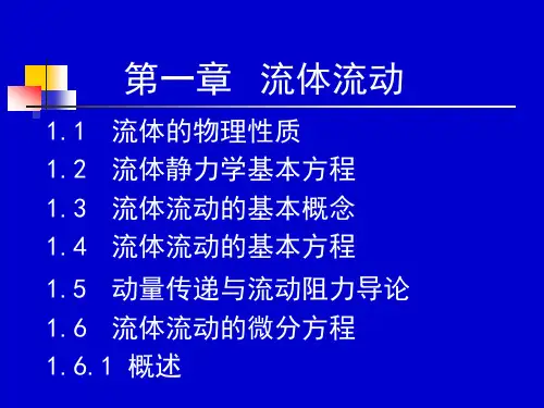 化工流体流动与传热