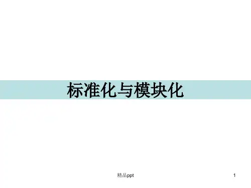 标准化与模块化PPT课件